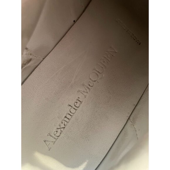 Alexander McQueen Womens Glitter Sneakers White Sole & Laces Size 35 EU - Picture 9 of 12